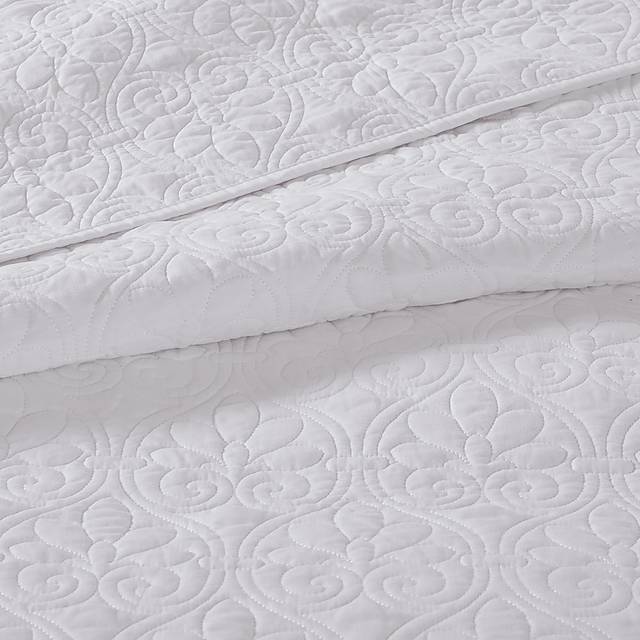 Toyah White 3 Pc King Bedspread Set - Thumbnail - Image 4