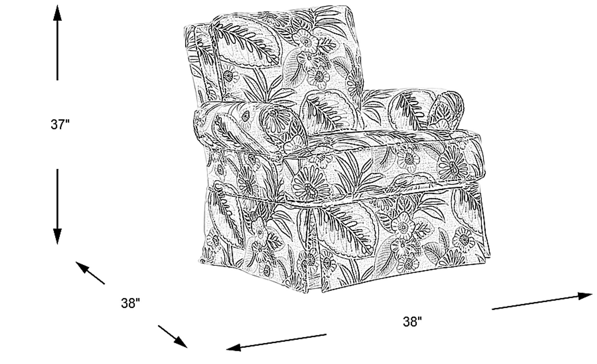 Dimension Image. Please refer to the Dimension Tab on this page for dimension details.