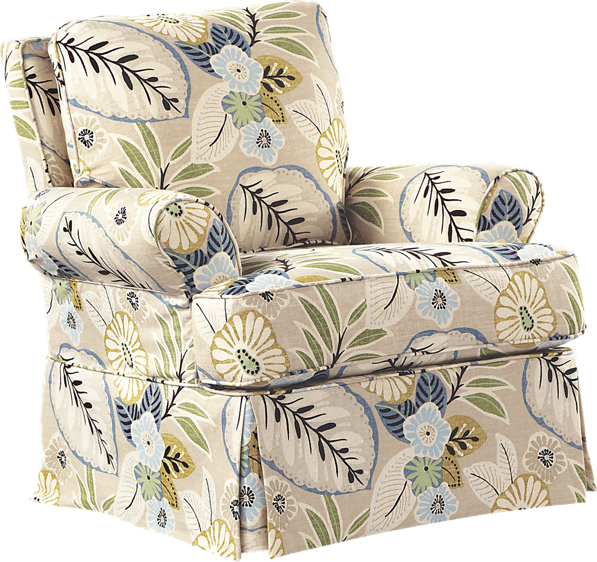 Tracey Beachcomber Linen Accent Chair - Image 1
