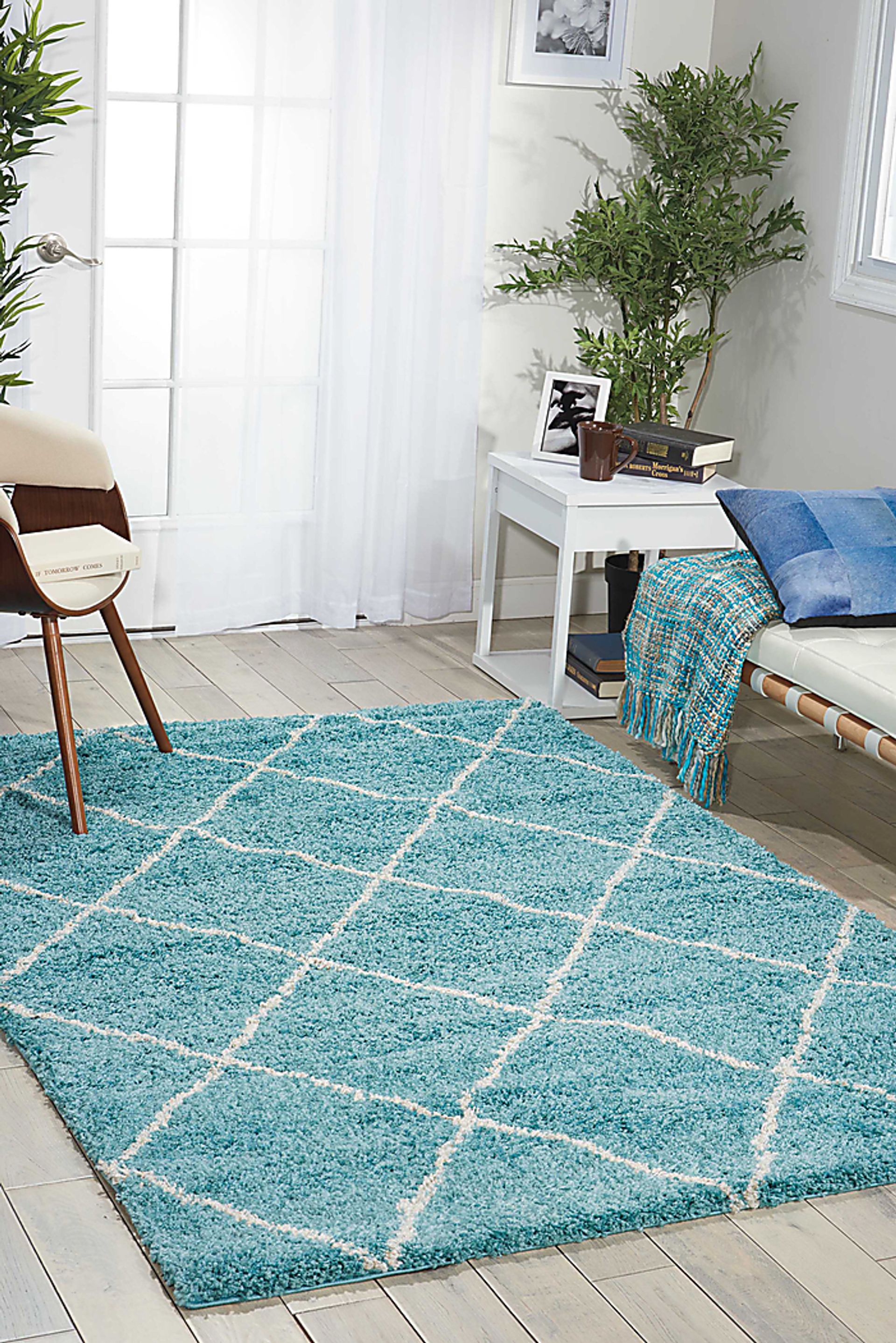 Traci Lane Aqua 8' x 10' Rug - Image 5