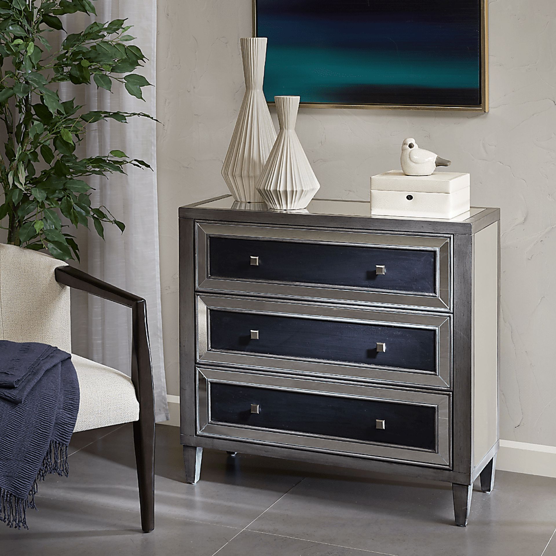 Tradd Silver Accent Cabinet - Image 3