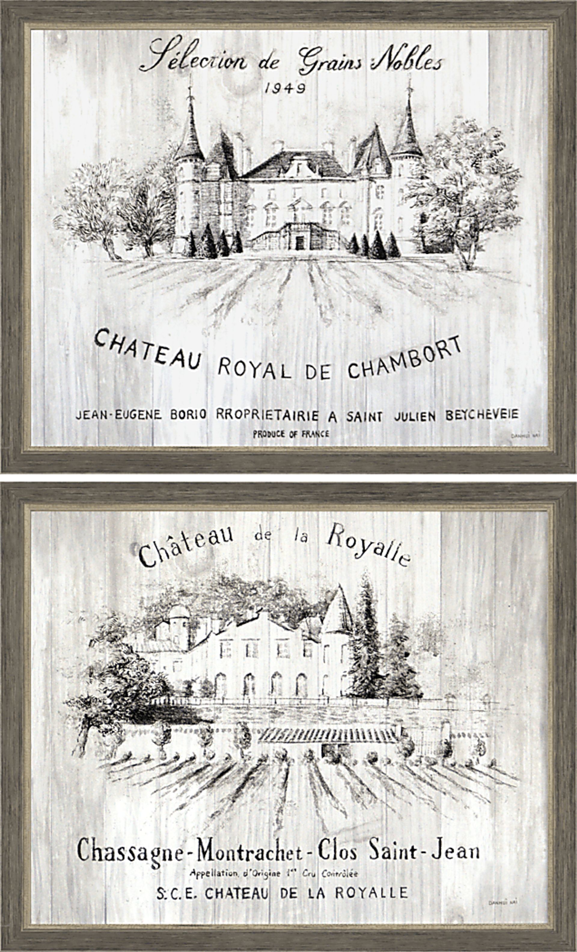 Traditional Chateau Set of 2 Artwork - Image 1