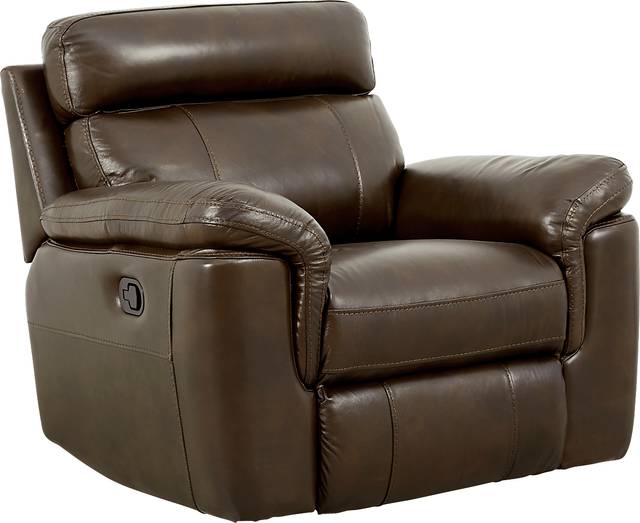 Trafalgar Square Mahogany Leather 11 Pc Power Reclining Sectional Living Room - Thumbnail - Image 5