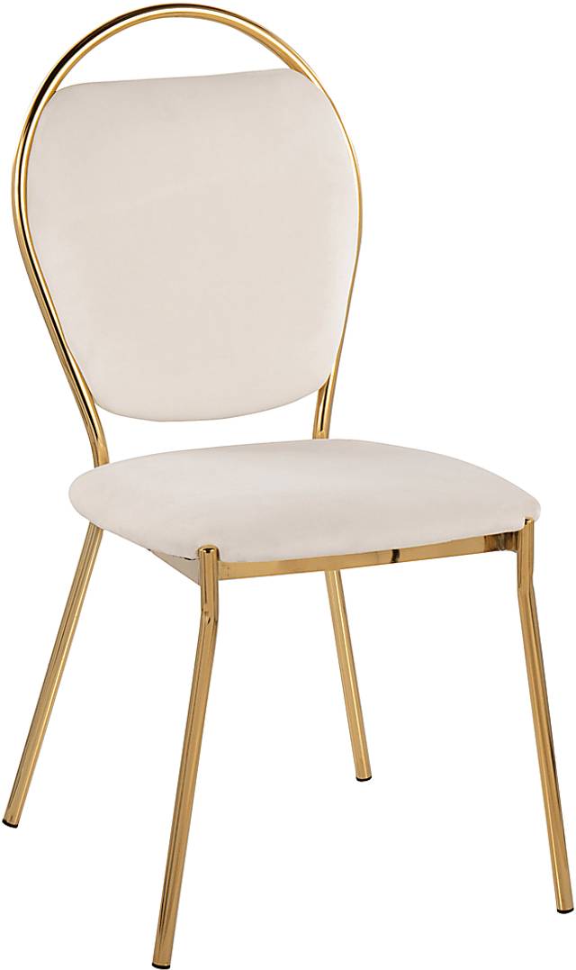Trafalger Cream Side Chair, Set of 2 - Thumbnail - Image 2