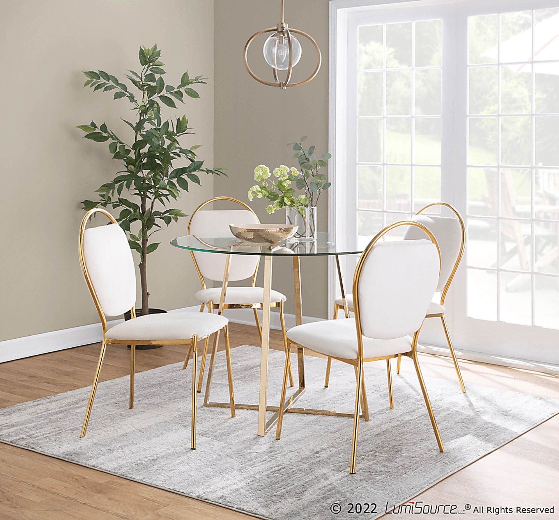 Trafalger Cream Side Chair, Set of 2 - Image 8