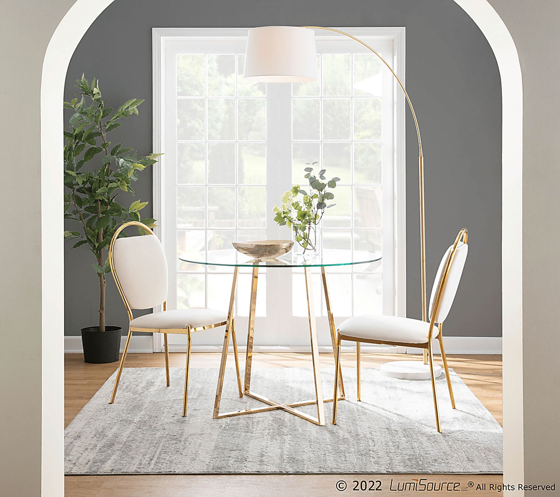 Trafalger Cream Side Chair, Set of 2 - Image 9