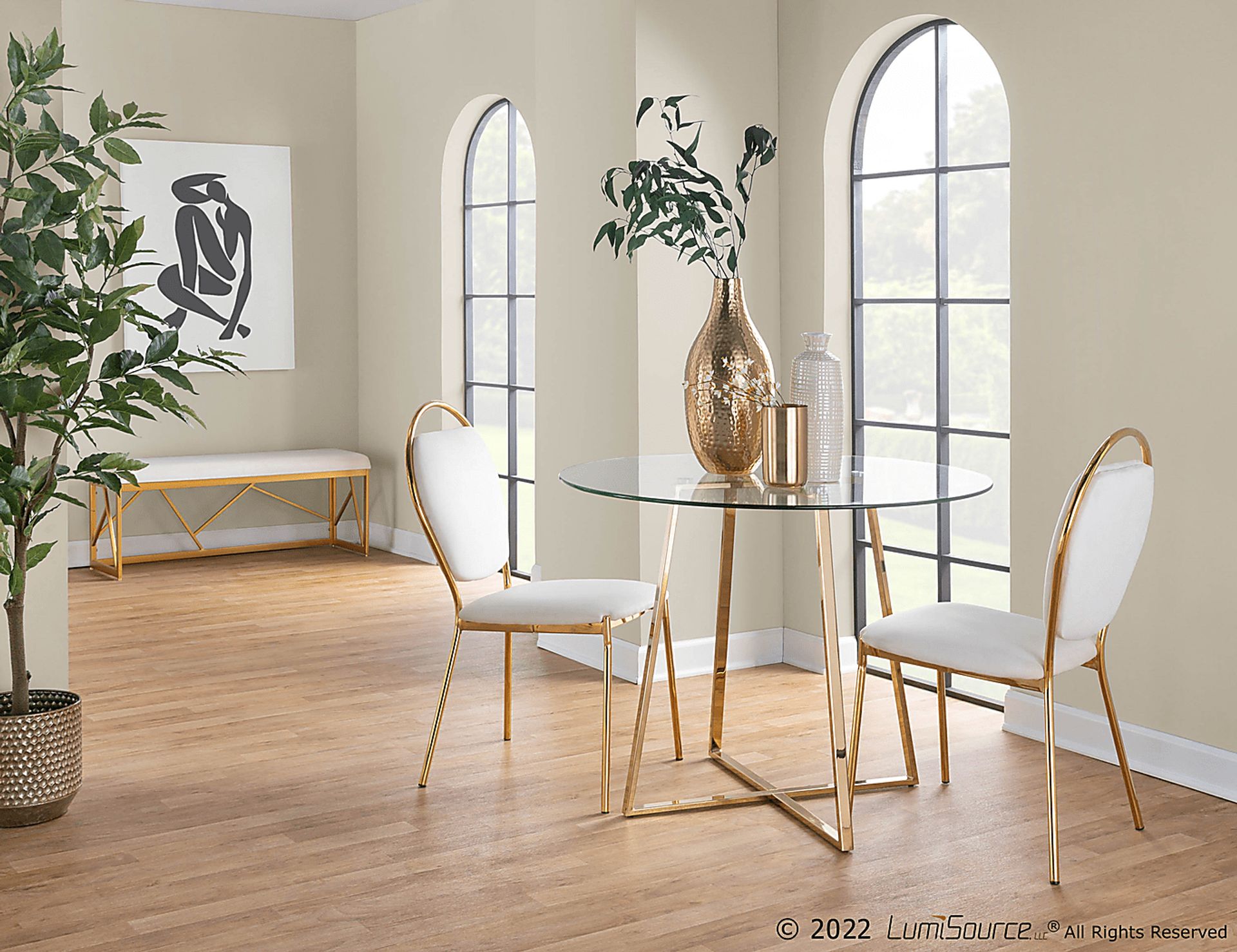 Trafalger Cream Side Chair, Set of 2 - Image 10