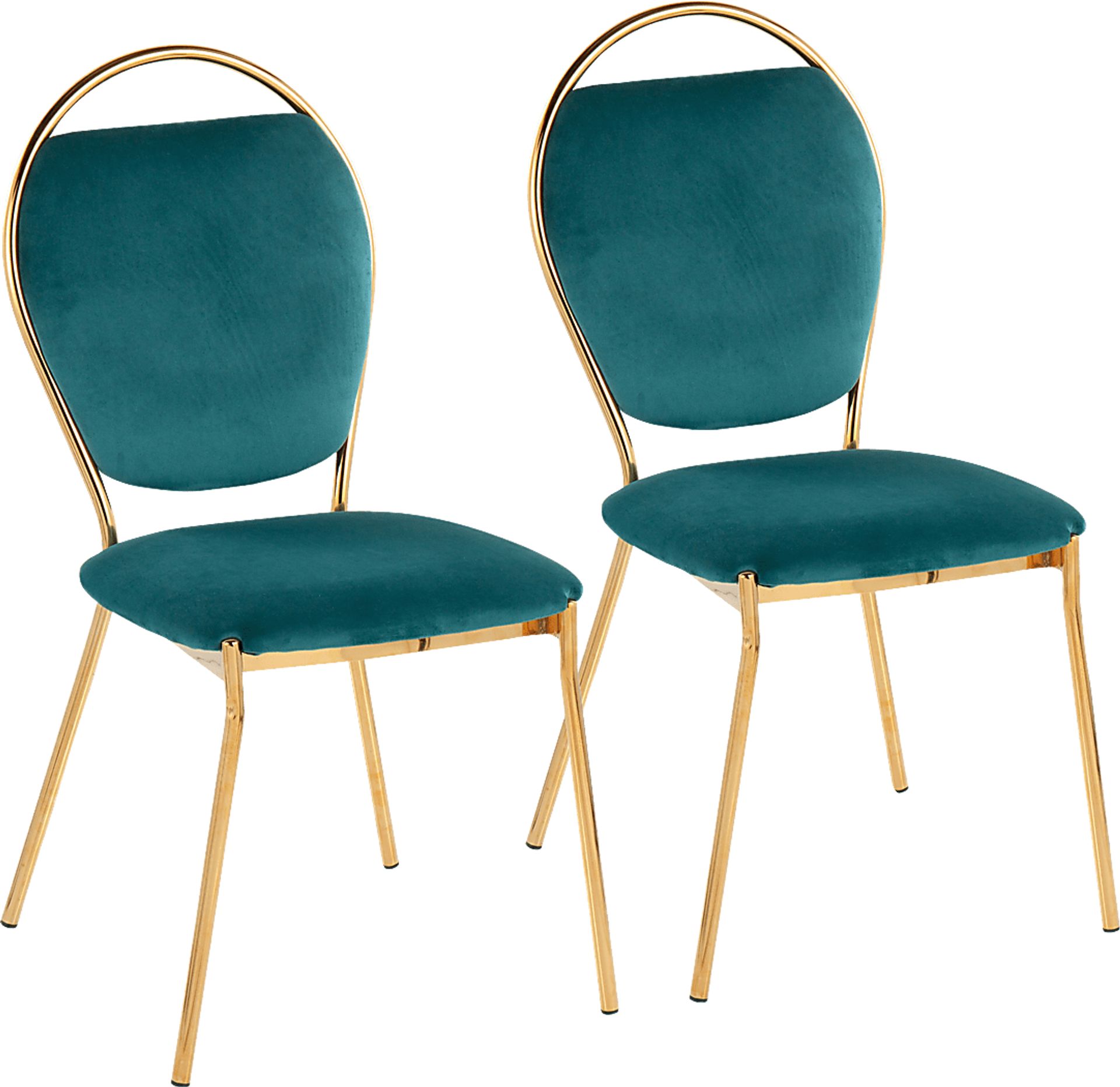 Trafalger Green Side Chair, set of 2 - Image 1
