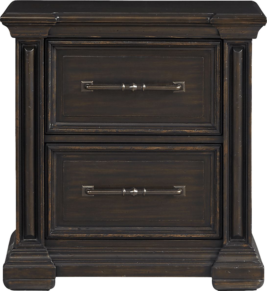 Trail Woods Black Nightstand