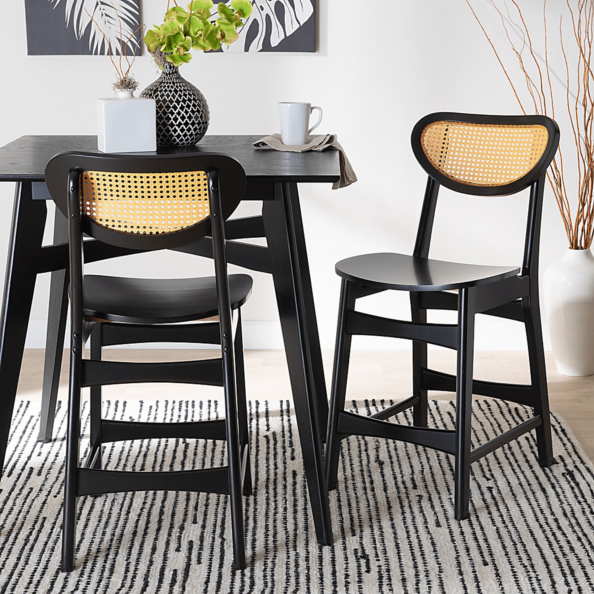 Traminer Dark Brown Counter Stool, Set of 2 - Image 2