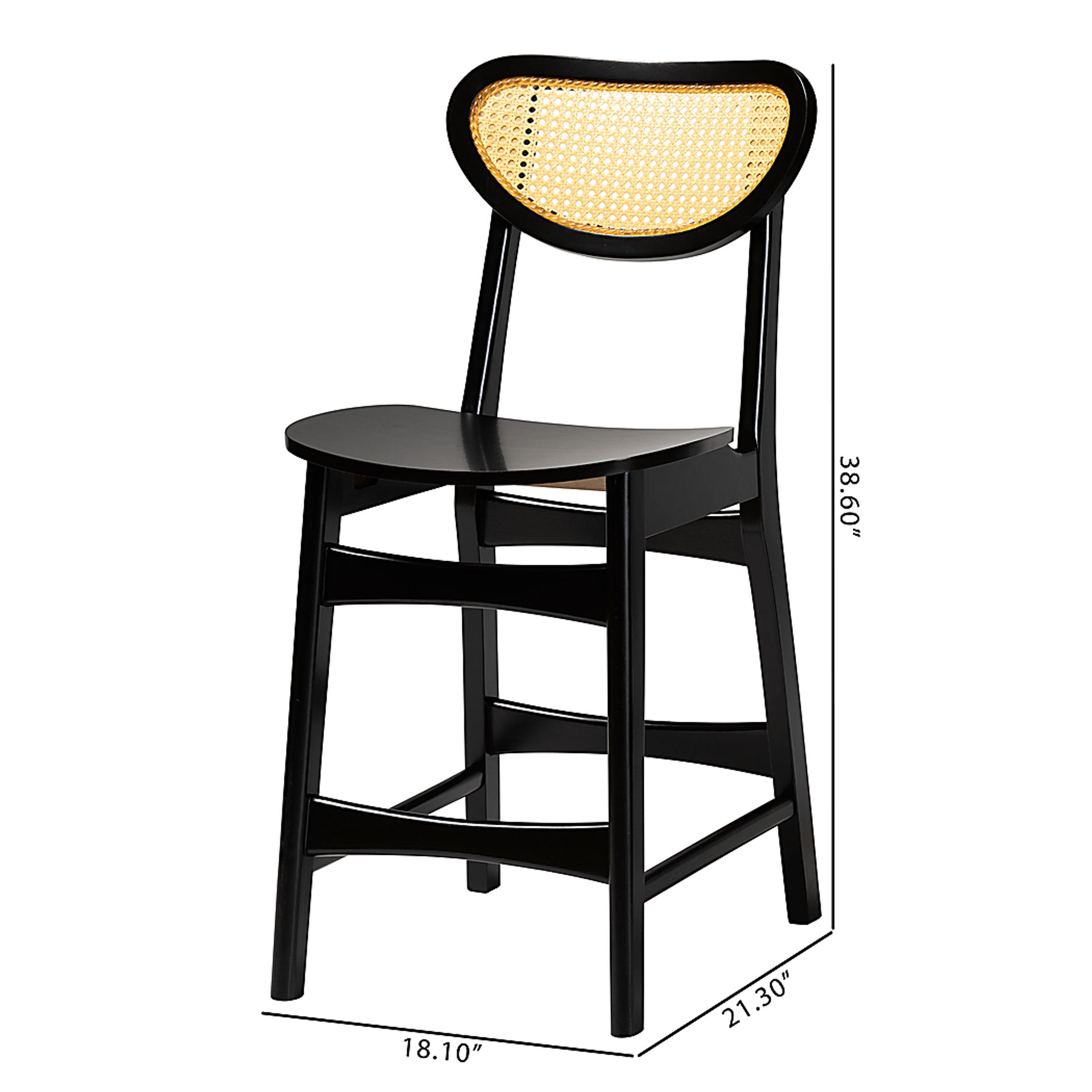 Traminer Dark Brown Counter Stool, Set of 2 - Image 9