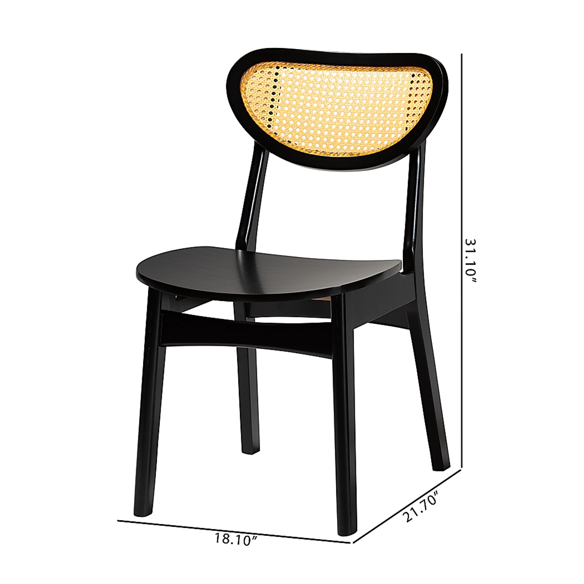 Traminer Dark Brown Dining Chair, Set of 2 - Image 9