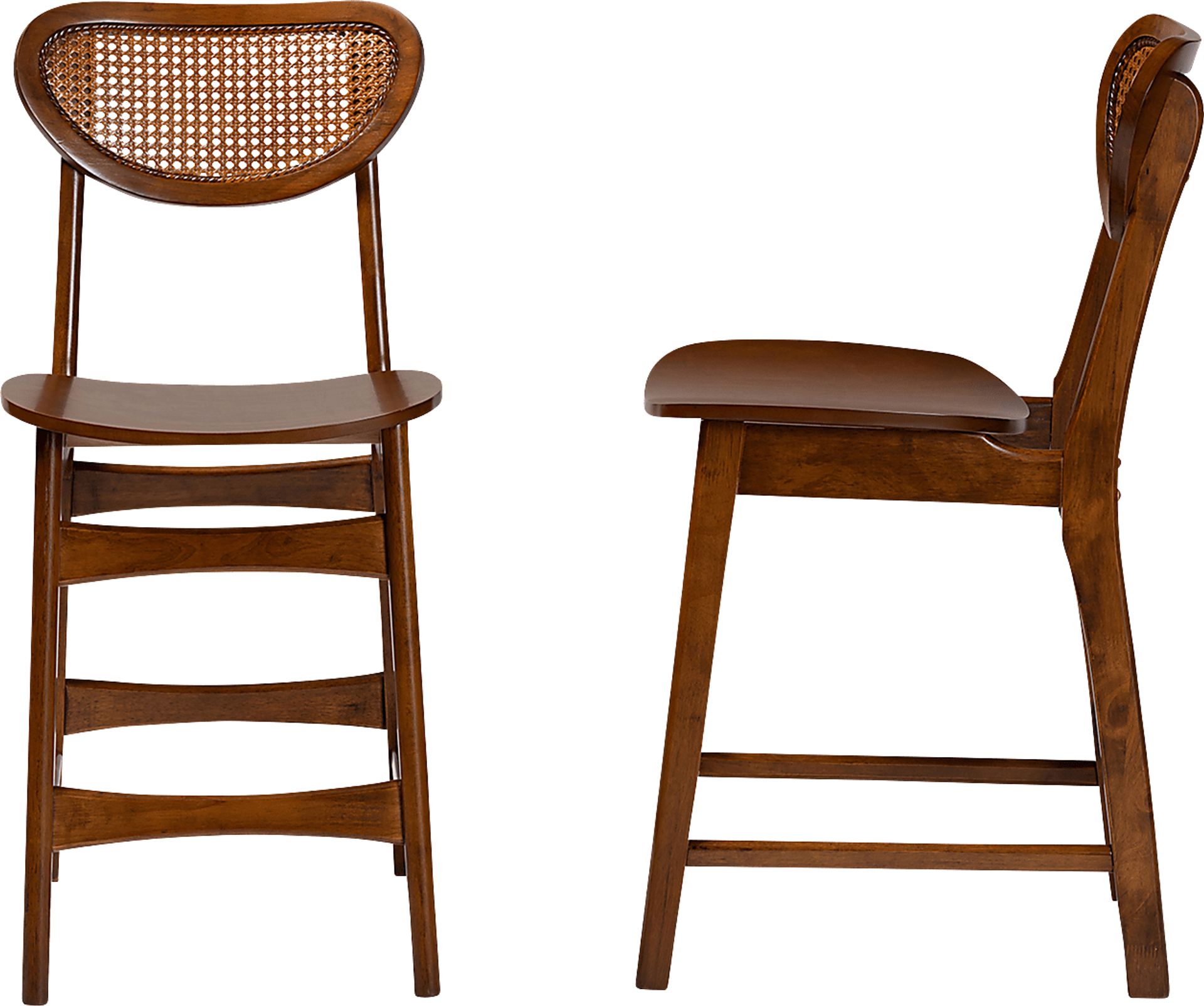 Traminer Walnut Brown Counter Stool, Set of 2 - Image 4