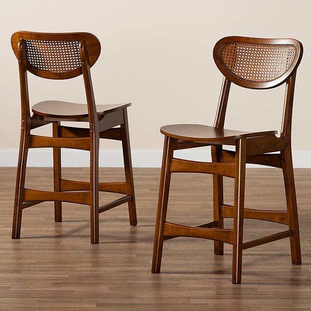Traminer Walnut Brown Counter Stool, Set of 2 - Thumbnail - Image 7