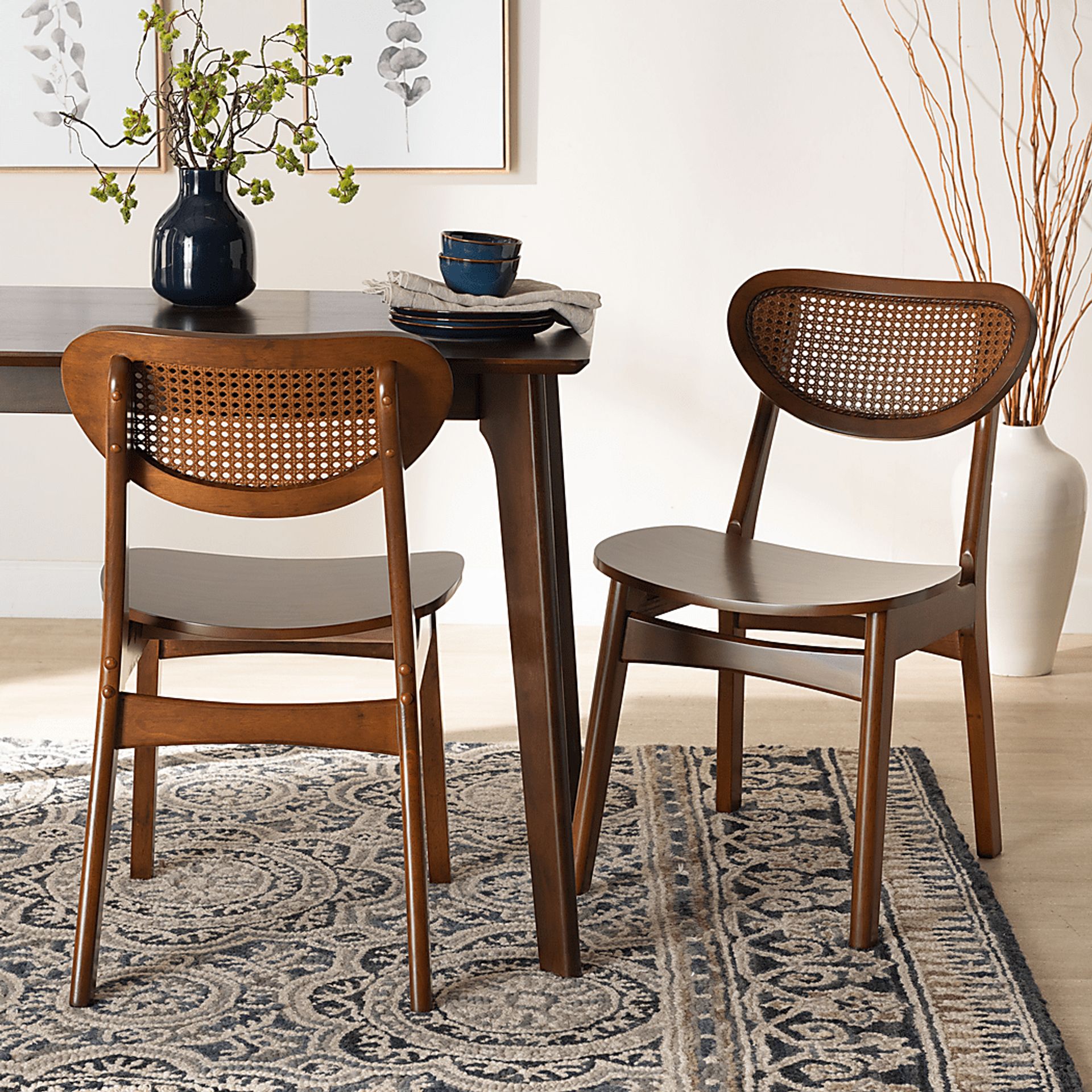 Traminer Walnut Brown Dining Chair, Set of 2 - Image 2