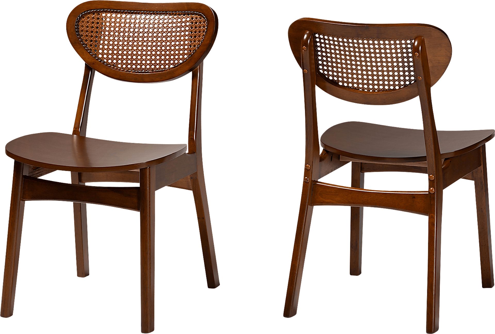 Traminer Walnut Brown Dining Chair, Set of 2 - Image 1