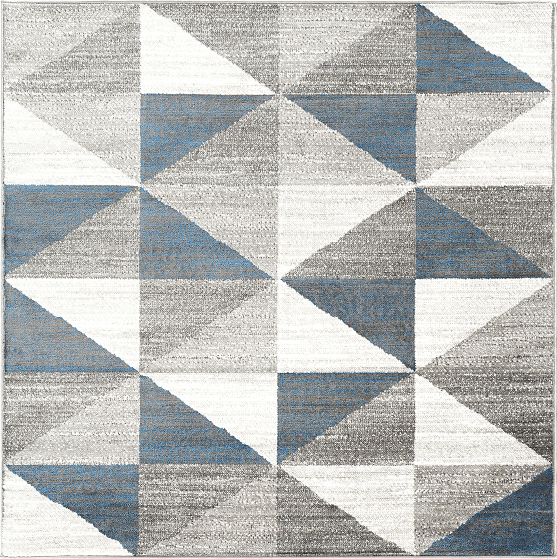Transcom I Gray 5'3 Square Rug - Image 1