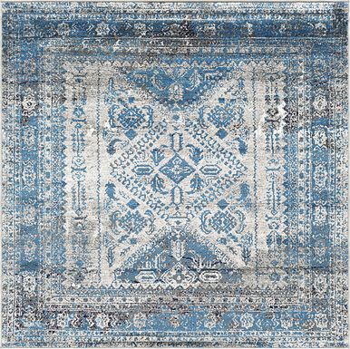 Transcom II Gray 5'3 Square Rug