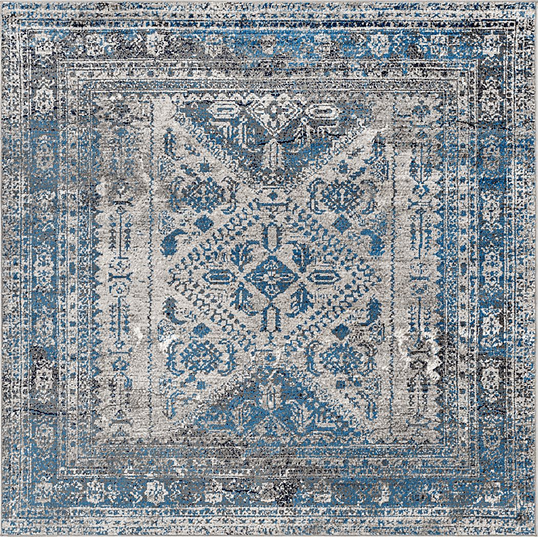 Transcom II Gray 6'7 Square Rug