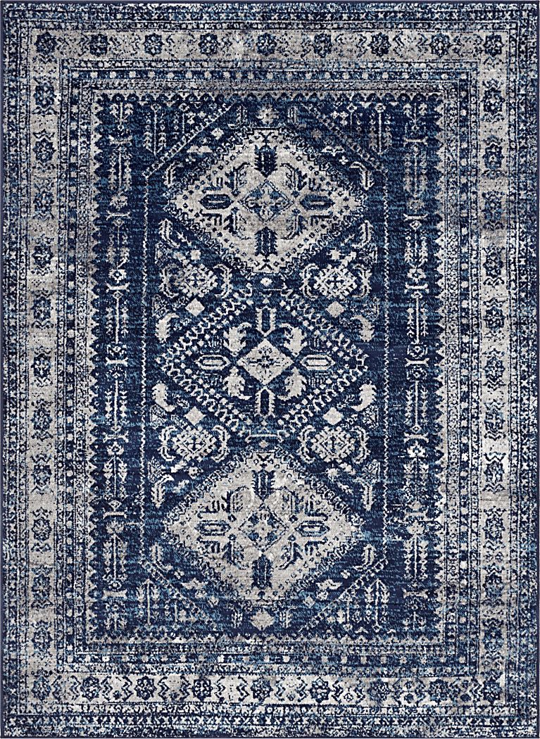 Transcom IV Navy 3'11 x 5'7 Rug