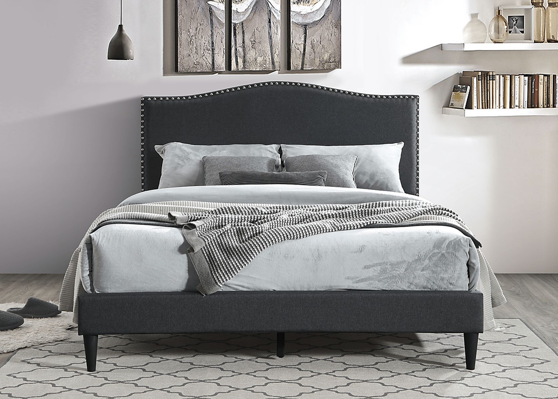 Trapon Charcoal King Bed - Image 3