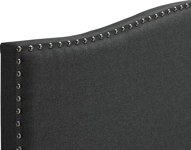 Trapon Charcoal Queen Bed - Thumbnail - Image 2
