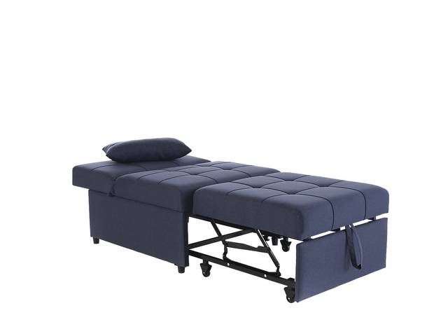 Traskwood Blue Sleeper Chair - Thumbnail - Image 11