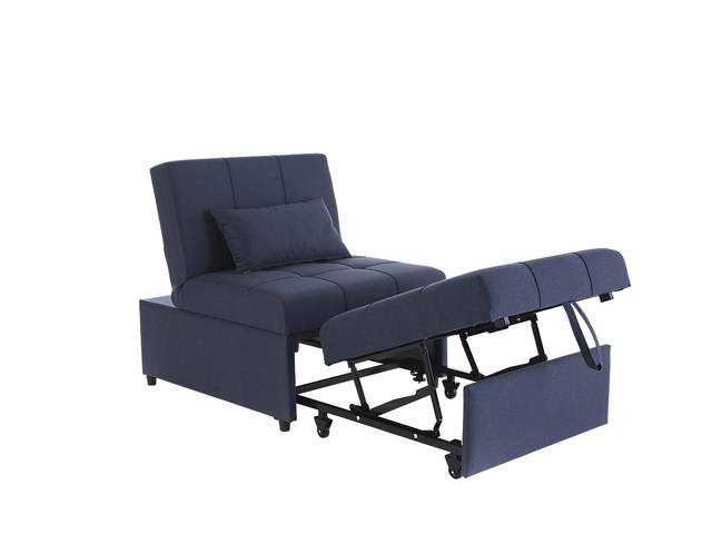 Traskwood Blue Sleeper Chair - Thumbnail - Image 7