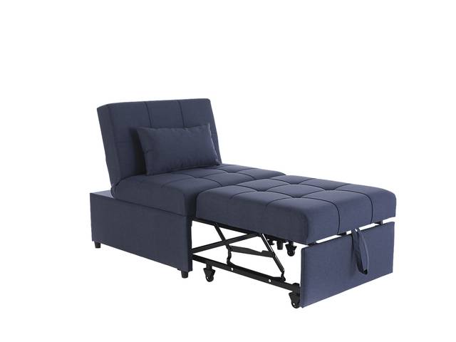 Traskwood Blue Sleeper Chair - Thumbnail - Image 8