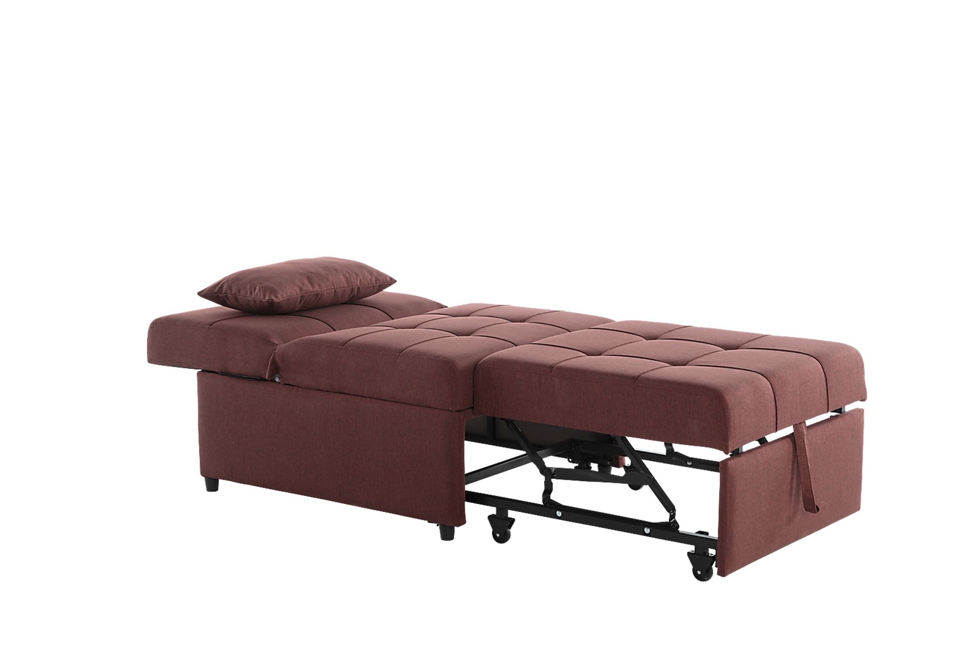 Traskwood Burgundy Sleeper Chair - Image 11