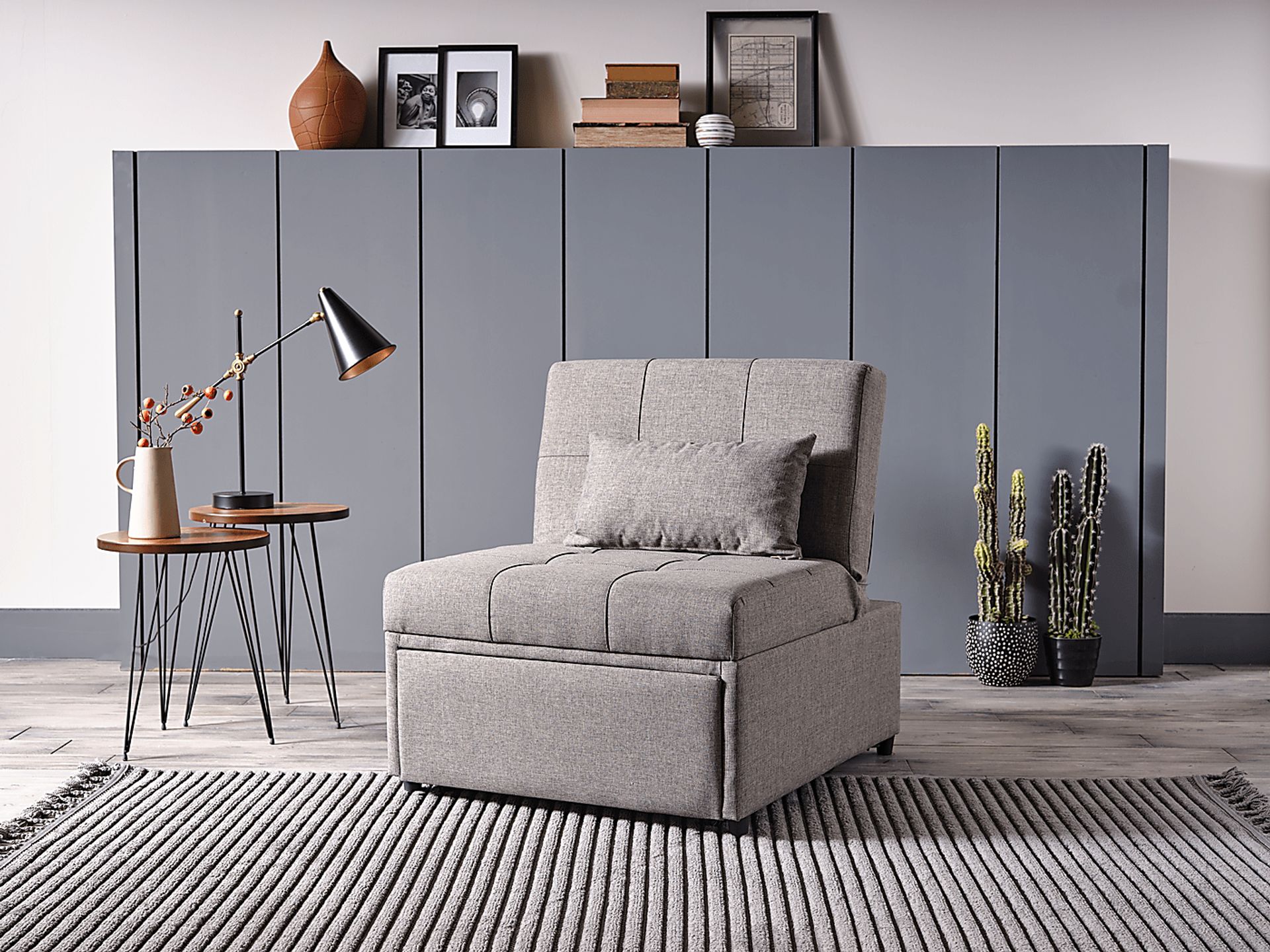 Traskwood Gray Sleeper Chair - Image 12