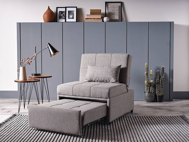 Traskwood Gray Sleeper Chair - Thumbnail - Image 13