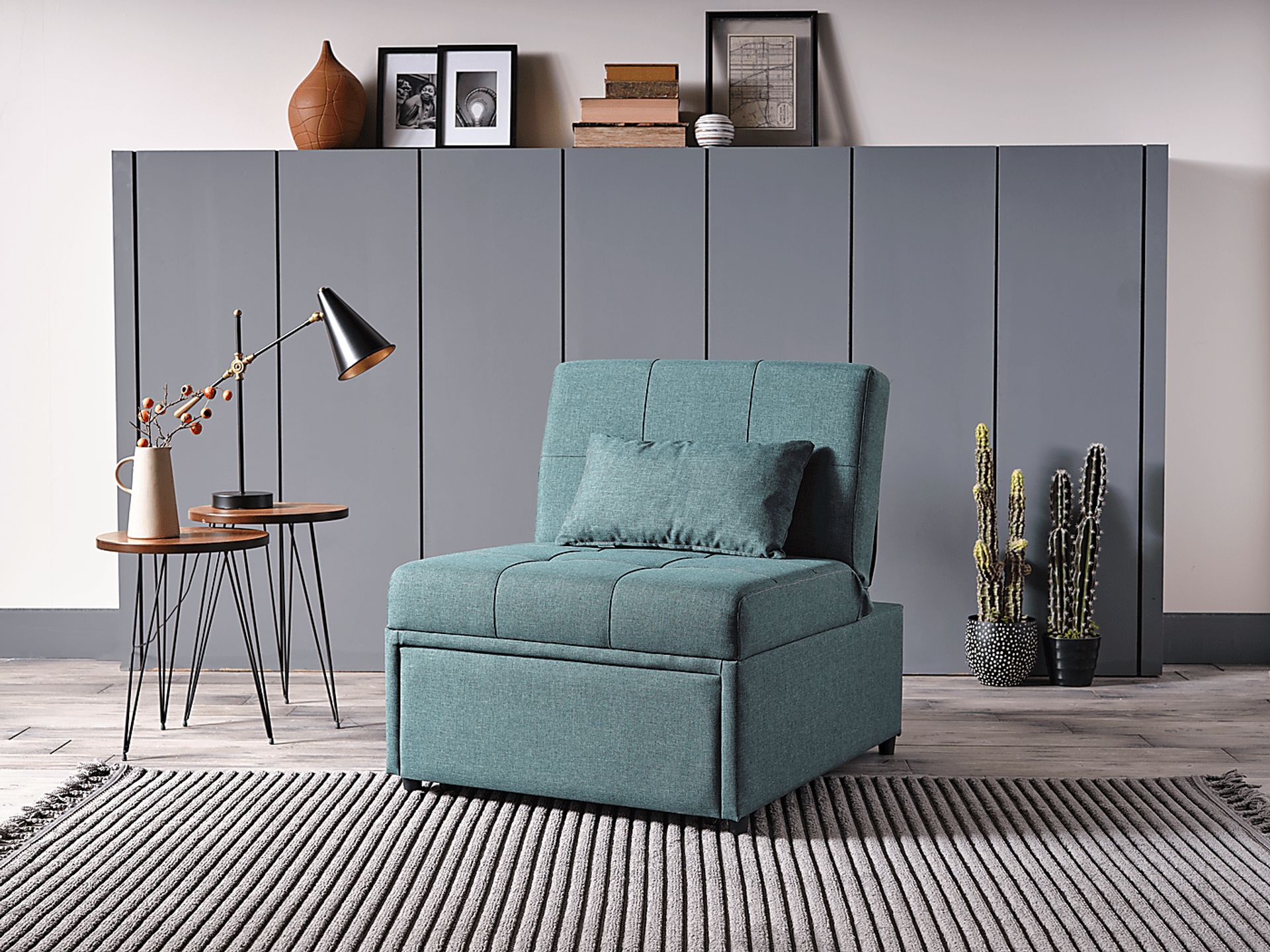 Traskwood Green Sleeper Chair - Image 11