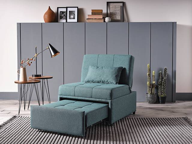 Traskwood Green Sleeper Chair - Thumbnail - Image 12