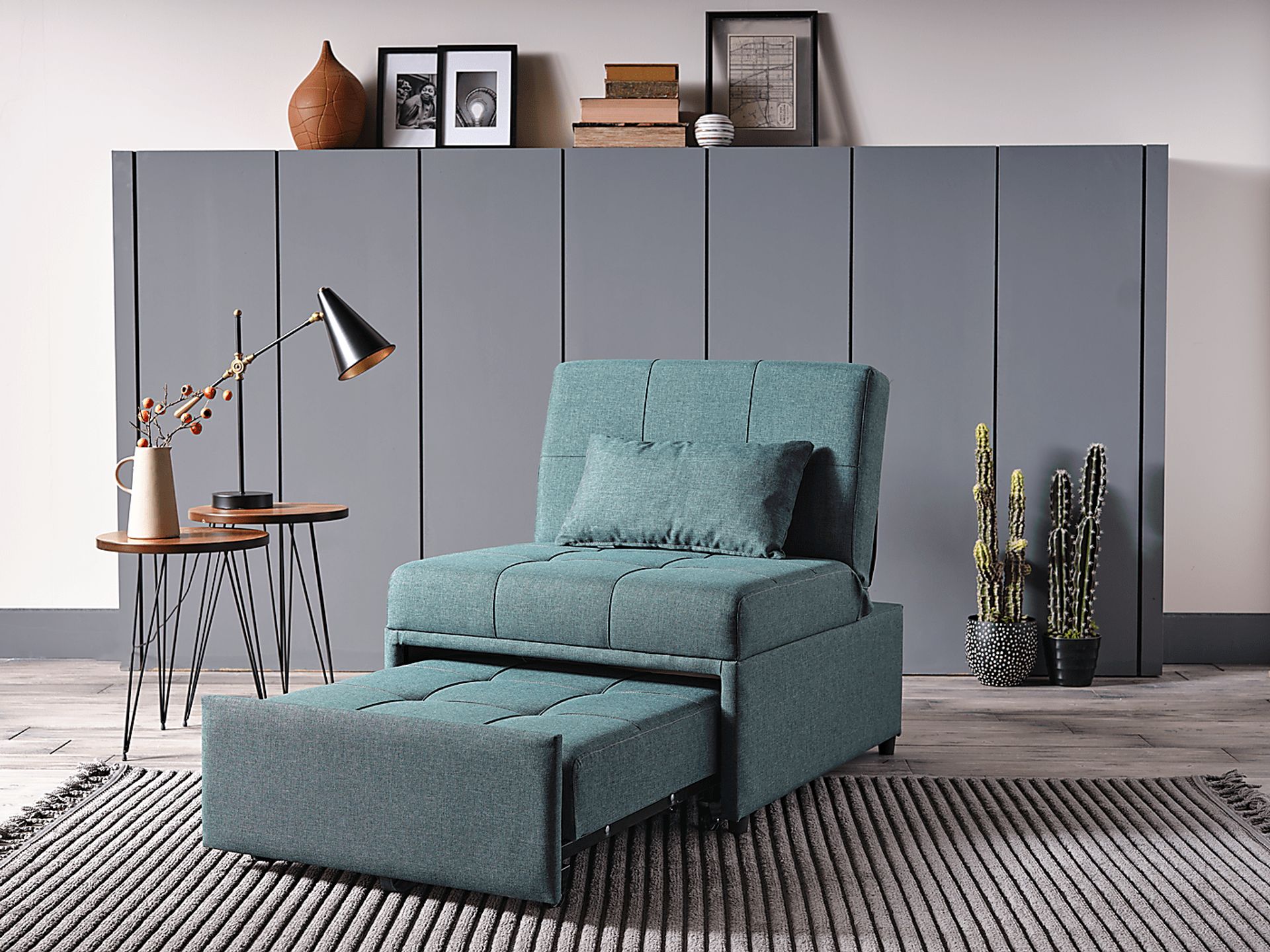 Traskwood Green Sleeper Chair - Image 12