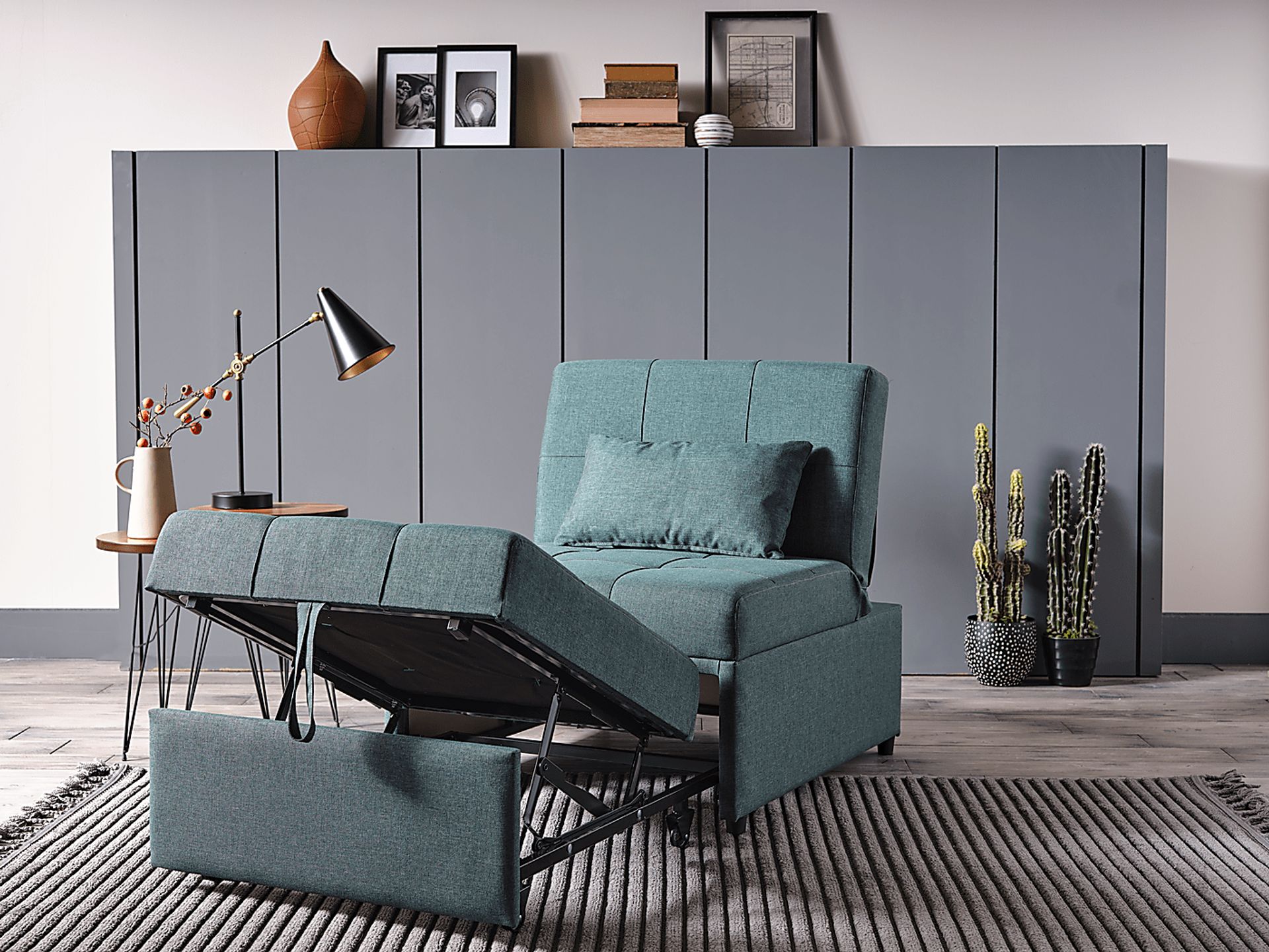 Traskwood Green Sleeper Chair - Image 13
