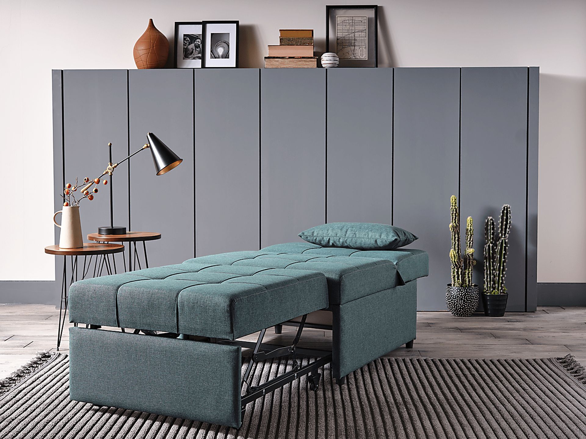 Traskwood Green Sleeper Chair - Image 15