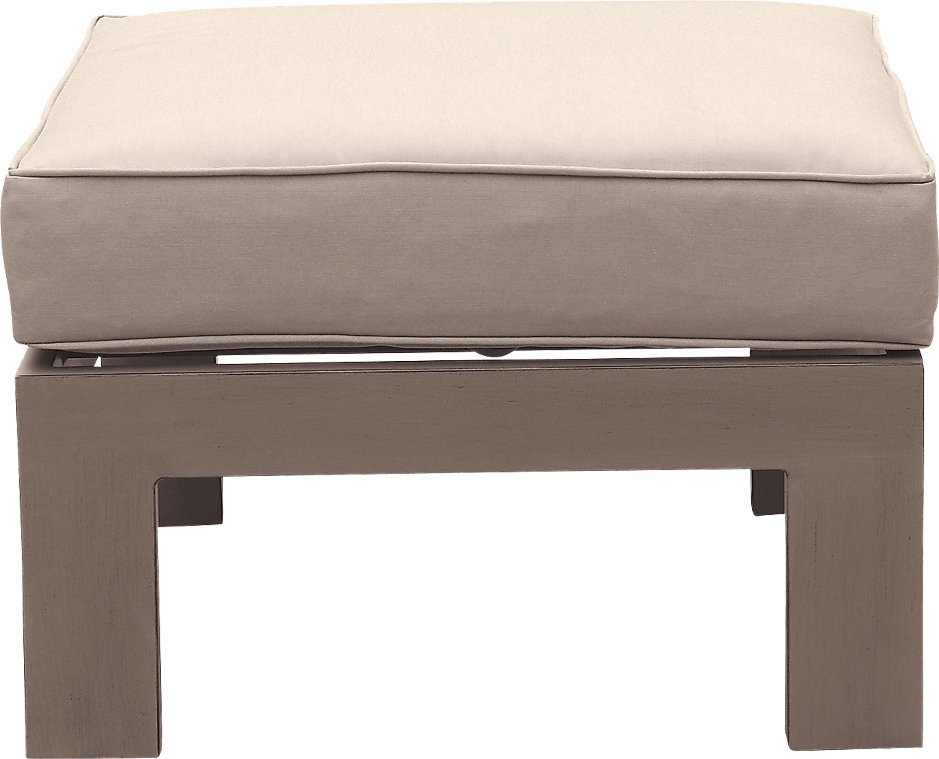 Travar Tan 5 Pc Outdoor Seating Set with Cream Cushions - Image 7