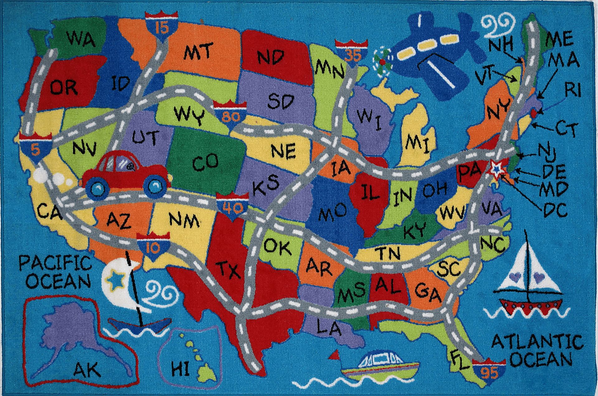 Kids Traveler 2'7 x 3'11 Rug - Image 1