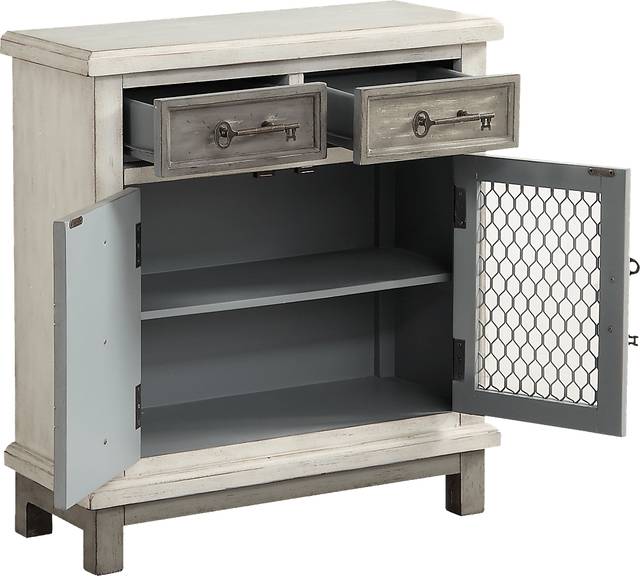 Travertine Gray Accent Cabinet - Thumbnail - Image 3