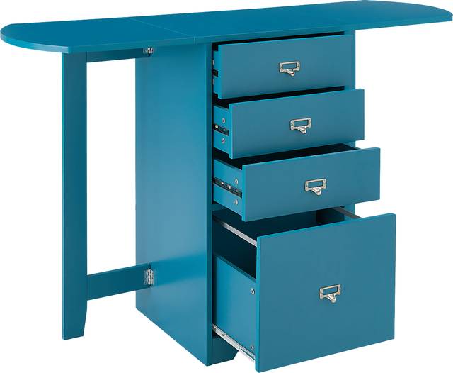 Travia Blue Folding Desk - Thumbnail - Image 2