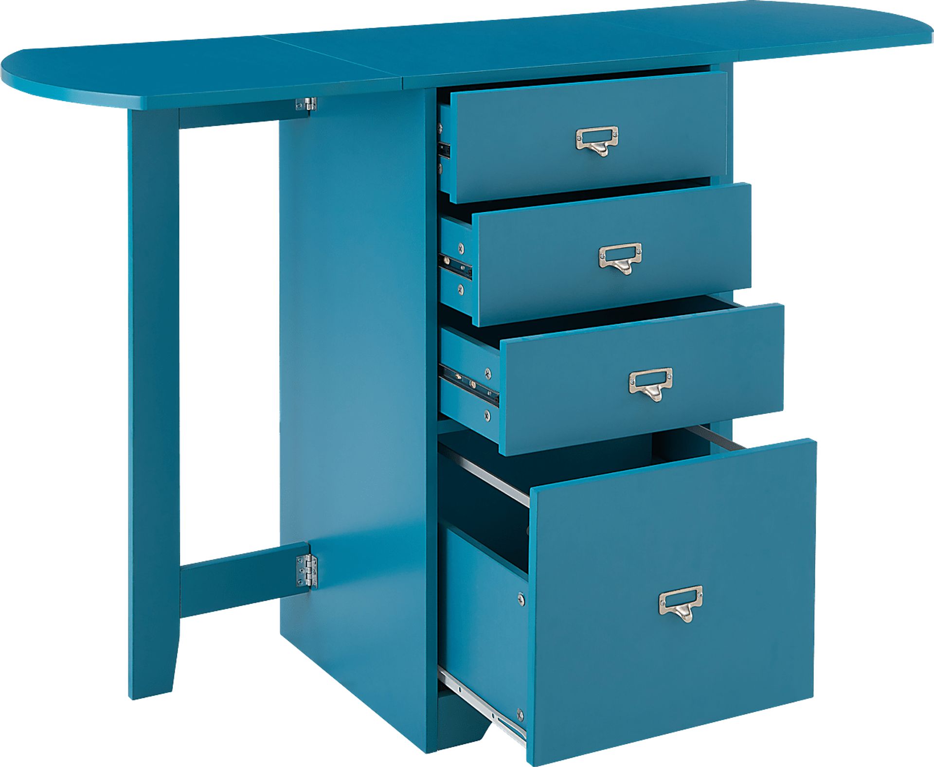 Travia Blue Folding Desk - Image 2