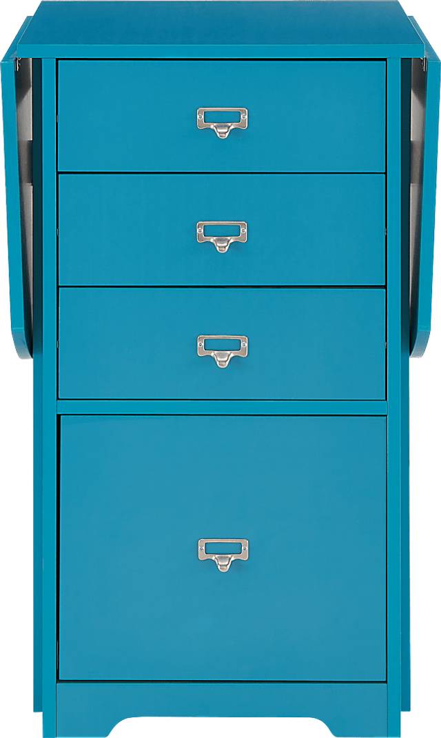 Travia Blue Folding Desk - Thumbnail - Image 1