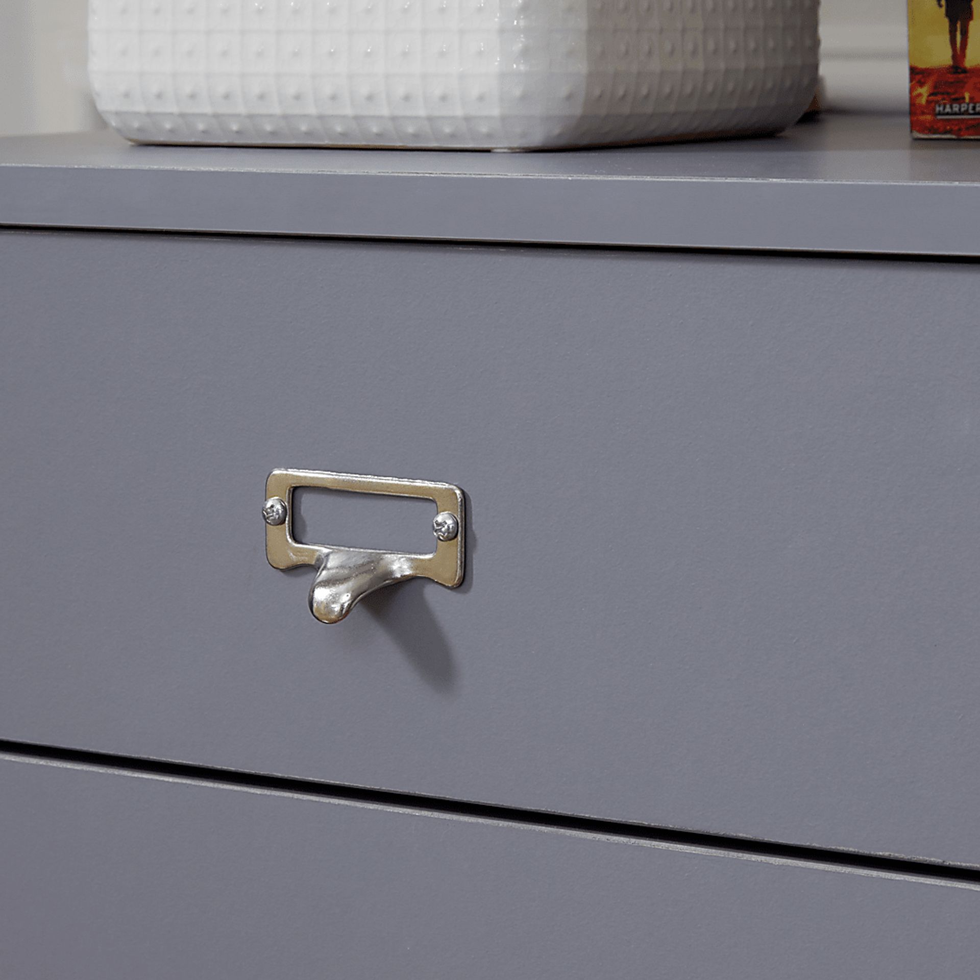 Travia Gray Folding Desk - Image 3