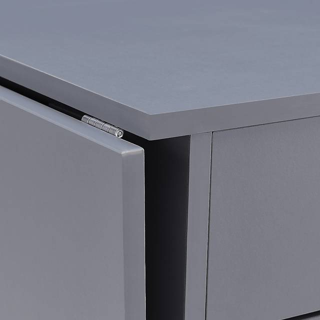 Travia Gray Folding Desk - Thumbnail - Image 5