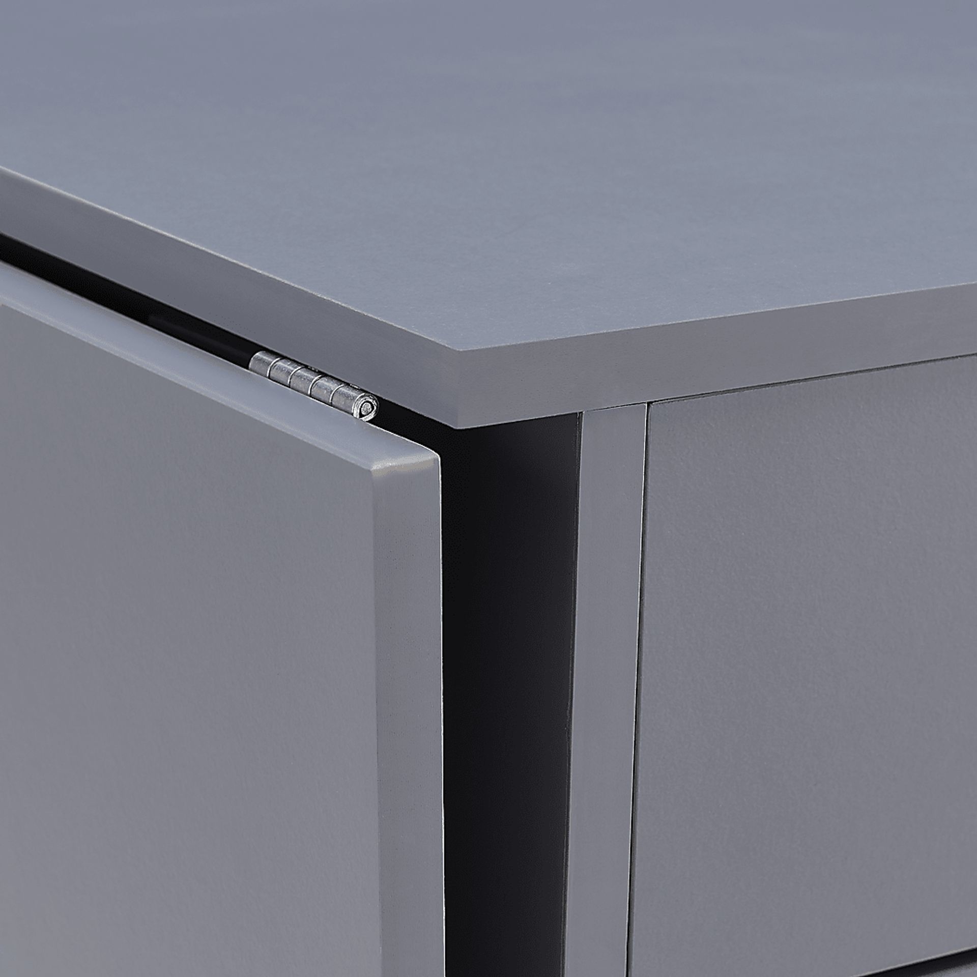 Travia Gray Folding Desk - Image 5