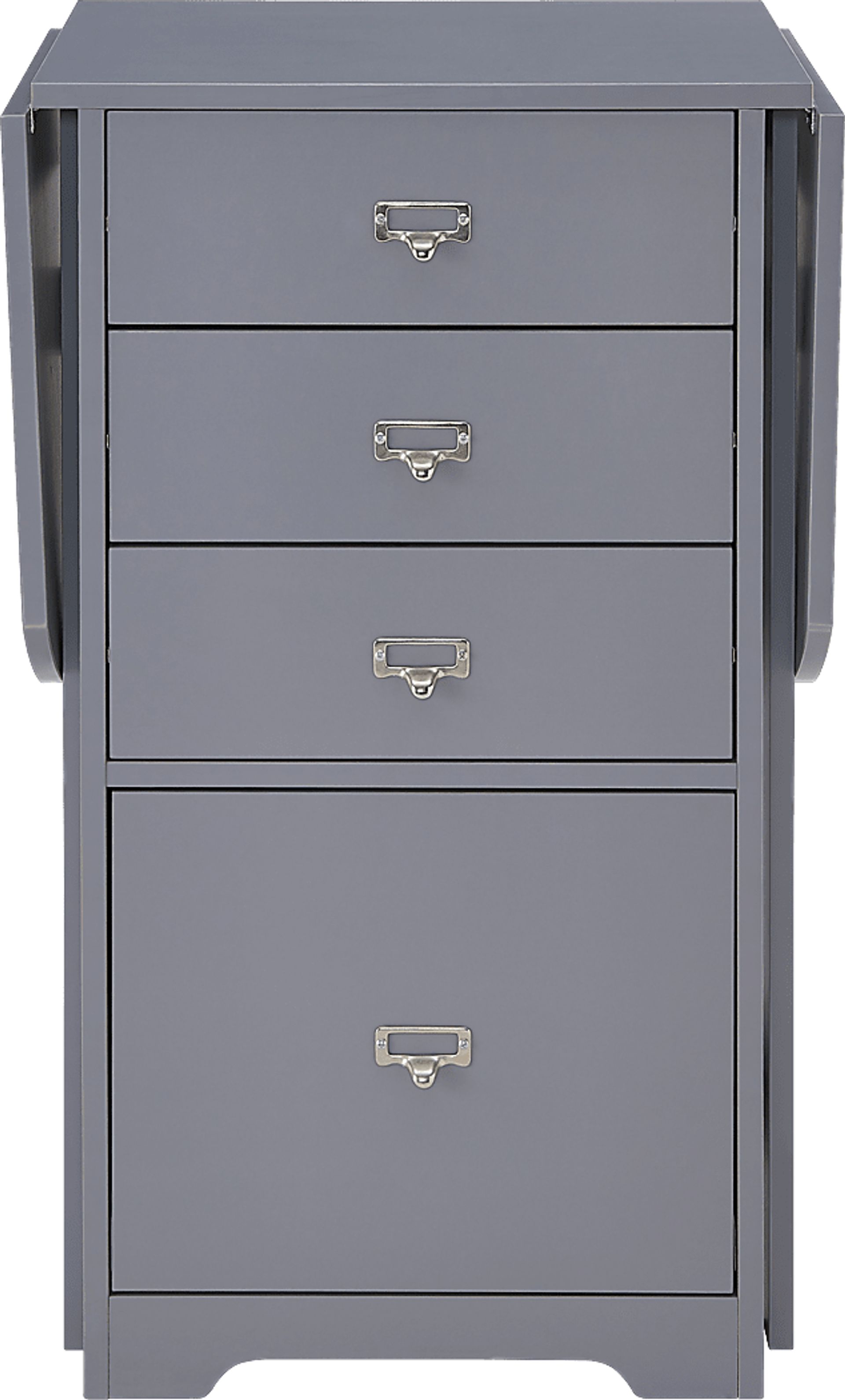 Travia Gray Folding Desk - Image 1