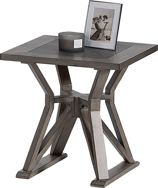 Travistock Gray End Table - Thumbnail - Image 2