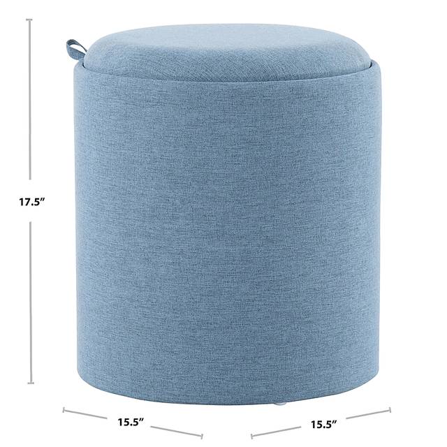 Traymore Blue Ottoman, Set of 2 - Thumbnail - Image 6
