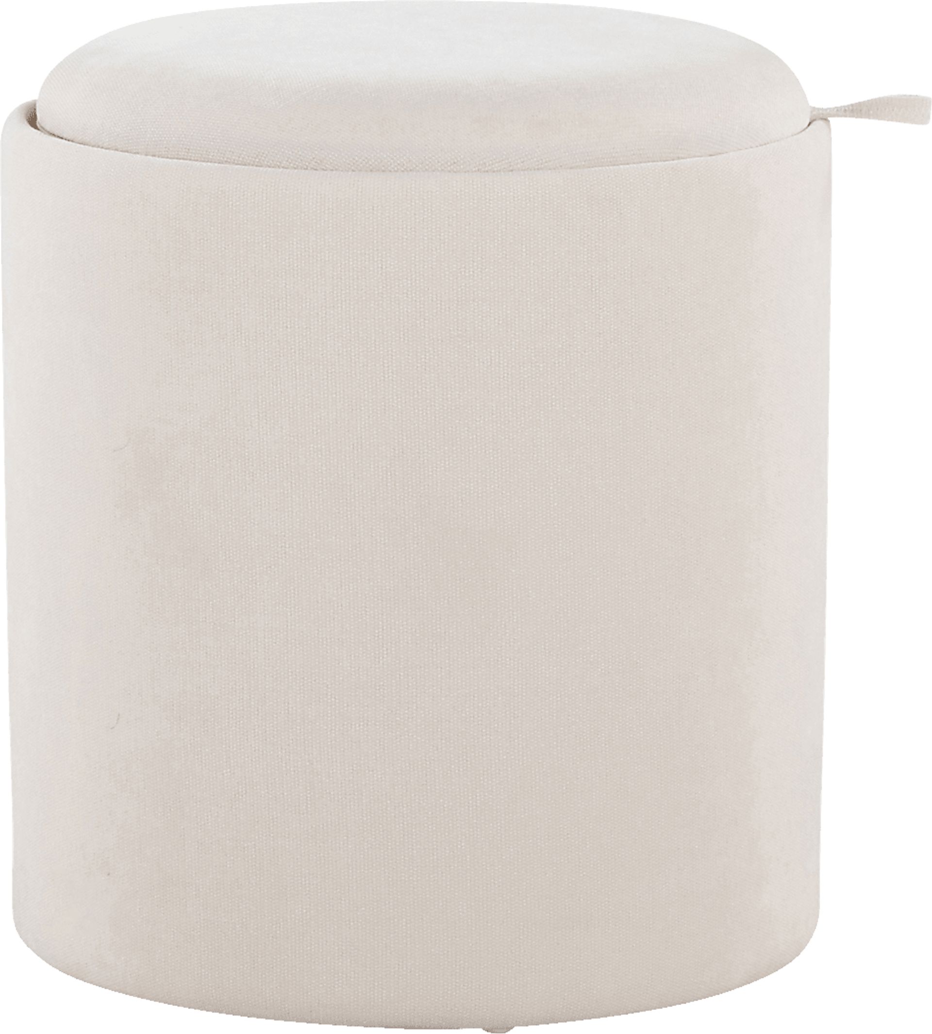 Traymore White Ottoman, Set of 2 - Image 4